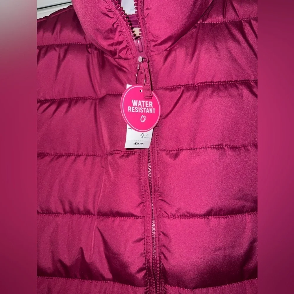 NWT The Children’s Place Burgundy Puffer Jacket
